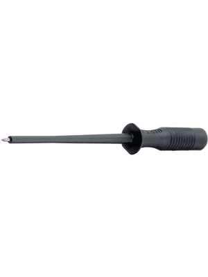 SKS Kontakttechnik - MPS 1 BLACK - Test probe ? 2 mm black 30 VAC 60 VDC, 1 A, MPS 1 BLACK, SKS Kontakttechnik