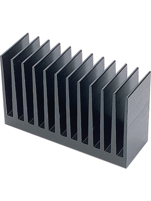 Austerlitz Electronic - KS112.1-1000E - Heat sink 1000 mm 0.9 K/W  @ L=100 mm black anodised, KS112.1-1000E, Austerlitz Electronic