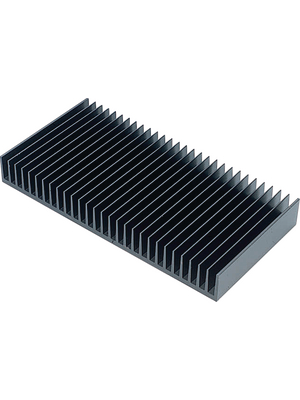 Austerlitz Electronic - KS200-1000E - Heat sink 1000 mm 1.1 K/W  @ L=100 mm black anodised, KS200-1000E, Austerlitz Electronic