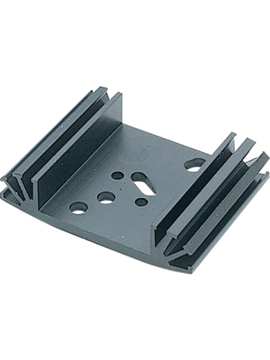 Austerlitz Electronic - KS50-37,5E KOMBI 30 GRAD - Heat sink 37.5 mm 9 K/W  @ 10 W black anodised, KS50-37,5E KOMBI 30 GRAD, Austerlitz Electronic