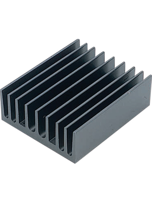Austerlitz Electronic - KS63-1000E - Heat sink 1000 mm 2.5 K/W  @ L=100 mm black anodised, KS63-1000E, Austerlitz Electronic