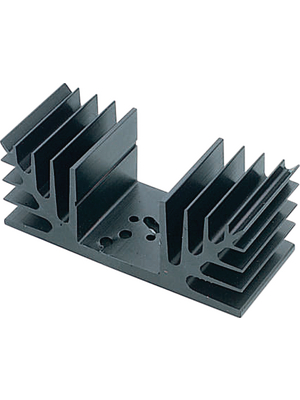 Austerlitz Electronic - KS88-1000E - Heat sink 1000 mm 1.6 K/W  @ L=100 mm black anodised, KS88-1000E, Austerlitz Electronic