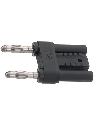 Staeubli Electrical Connectors - KS4-19L/1 - Short circuit connector ? 4 mm black CAT I N/A, KS4-19L/1, St?ubli Electrical Connectors