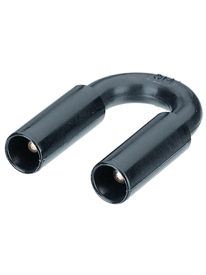 Staeubli Electrical Connectors - SKS4-19L - Shorting plug ? 4 mm black CAT II N/A, SKS4-19L, St?ubli Electrical Connectors