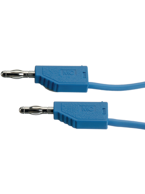 Staeubli Electrical Connectors - LK425-A/X 025CM BLUE - Test lead ? 4 mm blue 25 cm 2.5 mm2 CAT I, LK425-A/X 025CM BLUE, St?ubli Electrical Connectors