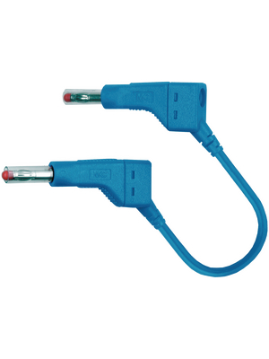 Staeubli Electrical Connectors - ZG425 050CM BLACK - Test lead ? 4 mm black 50 cm 2.5 mm2 CAT I, ZG425 050CM BLACK, St?ubli Electrical Connectors