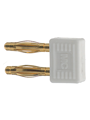 Staeubli Electrical Connectors - KS2-5,08L - Shorting plug ? 2 mm white CAT I N/A, KS2-5,08L, St?ubli Electrical Connectors