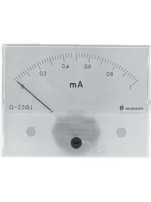 Mller & Weigert - ROD72,+50UADC - Analogue Display 69 x 53 mm 50 uA DC, ROD72,+50UADC, Mller & Weigert