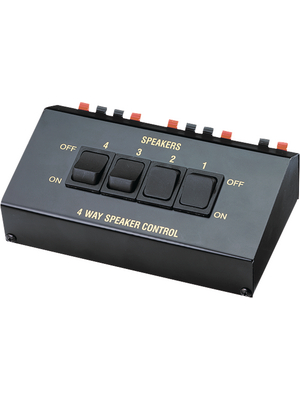 Wentronic - AVS 12-4 - Loudspeaker switch 4-way, AVS 12-4, Wentronic