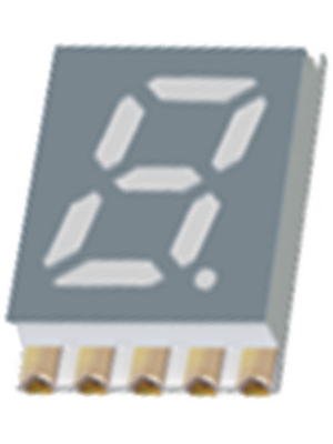 Kingbright - KCSA03-101 - 7-segment LED-display red 7.62 mm SMD, KCSA03-101, Kingbright