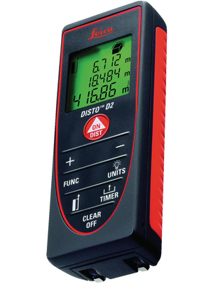 Leica Geosystems - DISTO D2 - Laser distance meter, indoor 0.05...60 m, DISTO D2, Leica Geosystems