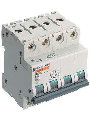 Schneider Electric - C60H 1P 10A B 10KA - Circuit breaker 10 A 1-pole type B, C60H 1P 10A B 10KA, Schneider Electric