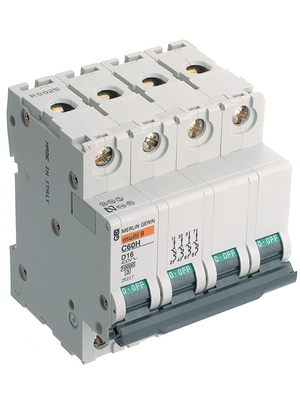 Schneider Electric - C60H 1P 16A D 10KA - Circuit breaker 16 A 1 D, C60H 1P 16A D 10KA, Schneider Electric