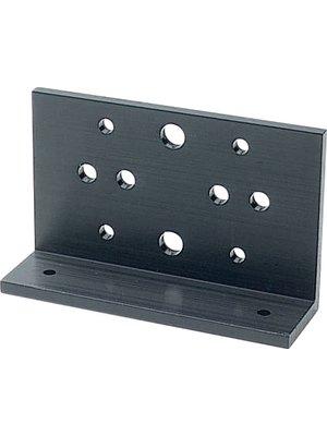 Austerlitz Electronic - L-PROFIL 80MM 2XTO3 - Heat sink 80 mm black anodised, L-PROFIL 80MM 2XTO3, Austerlitz Electronic