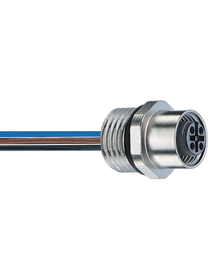 Belden Lumberg - RKFM 4-3/0,5 M - Panel mount connector M12 + cable, RKFM 4-3/0,5 M, Belden Lumberg
