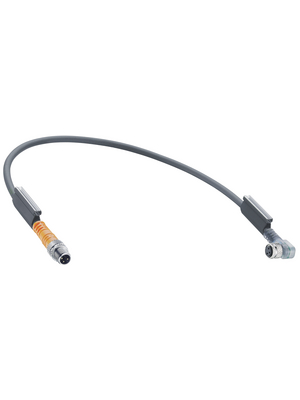 Belden Lumberg - RSMV 3-RKMWV/LED A 3-224/1 M - Connecting cable M8 (90) Coupling M8 Plug 1.00 m, RSMV 3-RKMWV/LED A 3-224/1 M, Belden Lumberg