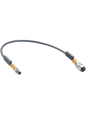 Belden Lumberg - RSMV 3-RKT 4-3-224/1 M - Connecting cable M12 Coupling M8 Plug 1.00 m, RSMV 3-RKT 4-3-224/1 M, Belden Lumberg