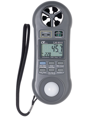 Lutron - LM-8010 - Multifunction measuring device 0.4...30.0 m/s -100...+1300 C 10...95 % 0...20000 Lux, LM-8010, Lutron