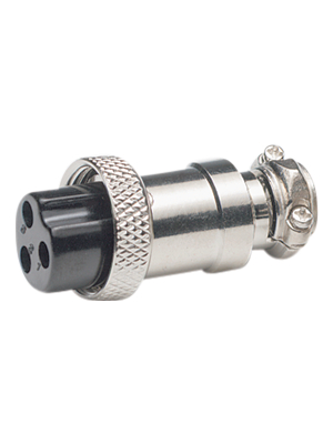 Tsay-E - M002-2. - Female cable connector nickel-plated 2P, M002-2., Tsay-E