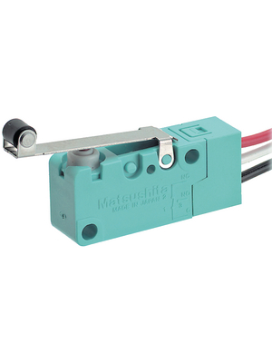 Panasonic - ABV161661J - Micro switch 3 AAC Roller lever N/A 1 change-over (CO), ABV161661J, Panasonic