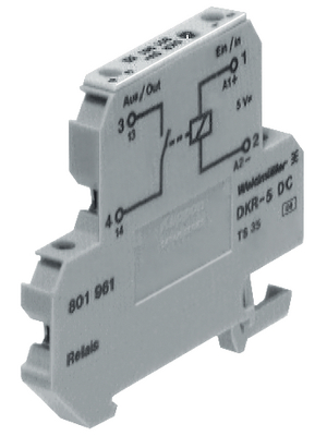 Weidmller - DKR 35 5VDC 1A - Relay coupler, 8019610000, DKR 35 5VDC 1A, Weidmller