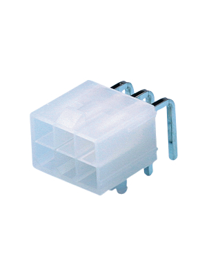 Molex - 5569-04A2-210 / 3930-0040 - Header, right angle Pitch4.2 mm Poles 2 x 2 Mini-Fit Jr, 5569-04A2-210 / 3930-0040, Molex