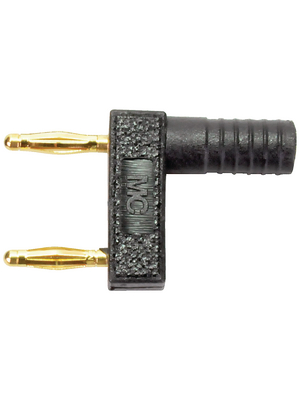 Staeubli Electrical Connectors - KS2-12L/1SA/A - Shorting plug ? 2 mm black CAT I N/A, KS2-12L/1SA/A, St?ubli Electrical Connectors