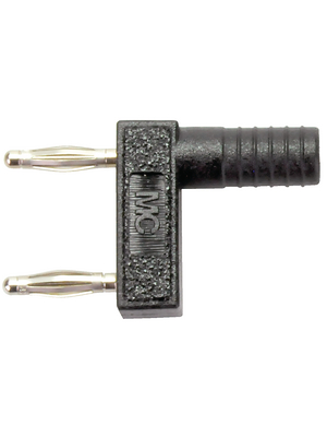 Staeubli Electrical Connectors - KS2-12L/1SA/N - Shorting plug ? 2 mm black CAT I N/A, KS2-12L/1SA/N, St?ubli Electrical Connectors