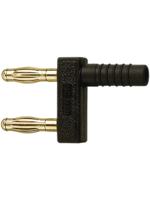 Staeubli Electrical Connectors - KS4-14LA/A - Short circuit connector ? 4 mm black CAT I N/A, KS4-14LA/A, St?ubli Electrical Connectors