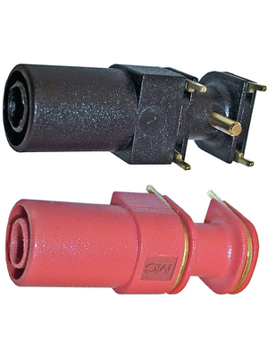 Staeubli Electrical Connectors - XELW-4 BLACK - Safety socket ? 4 mm ? 4 mm black N/A, XELW-4 BLACK, St?ubli Electrical Connectors