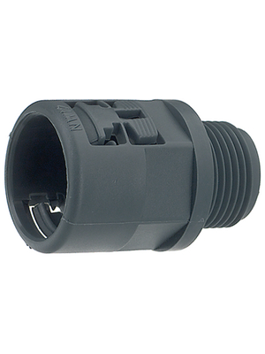 Reiku - PA-GOG-10M12 - Conduit fittingNW10 M12 x 1.5 grey straight, PA-GOG-10M12, Reiku