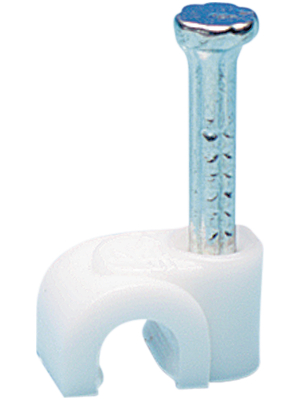 KSS - NC-0.4N WHITE - Cable Clamp white 4 mm Polyethylene (PE), NC-0.4N WHITE, KSS