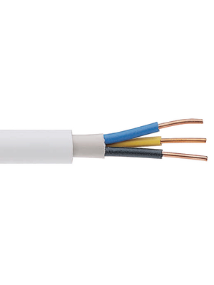 Ericsson - EKK-LIGHT 3G1,5 VIT R50 - Mains cable   3 x1.50 mm2 Copper wire bare unshielded PVC white, EKK-LIGHT 3G1,5 VIT R50, Ericsson