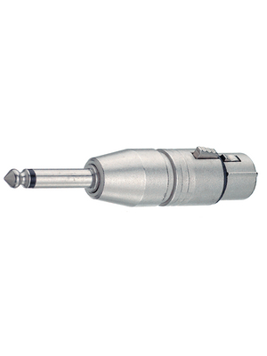 Neutrik - NA2FP - Adapter XLR 3pol to tele 6.3 mm XLR, NA2FP, Neutrik