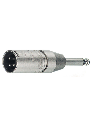 Neutrik - NA2MP - Adapter XLR 3pol to tele 6.3 mm XLR, NA2MP, Neutrik