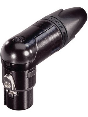 Neutrik - NC4FRX-B - XLR cable socket 90 4 N/A XX/RX Soldering Connections black, NC4FRX-B, Neutrik