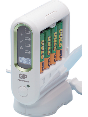 GP Batteries - GPPB80GSE270SAND-2UW4 - Charger NiMH/NiCd 4 x AA / 4 x AAA, GPPB80GSE270SAND-2UW4, GP Batteries