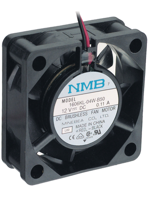 NMB - 1606KL-04W-B50-L00 - Axial fan DC 40 x 40 x 15 mm 14 m3/h 12 VDC 1.02 W, 1606KL-04W-B50-L00, NMB