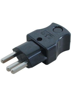 Steffen - 14 9648 - Mains Plug N/A black CH  / Type 23, 14 9648, Steffen