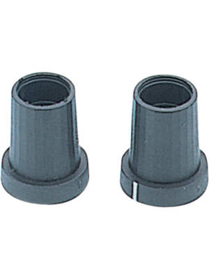 Cliff - KNOB K85 6MM D - Knob without line black 14 mm, KNOB K85 6MM D, Cliff