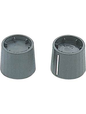 Cliff - KNOB K11 6MM D - Instrument knob black 19.5 mm, KNOB K11 6MM D, Cliff