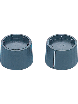 Cliff - KNOB K12 6MM D - Knob cover without line black 25.3 mm, KNOB K12 6MM D, Cliff