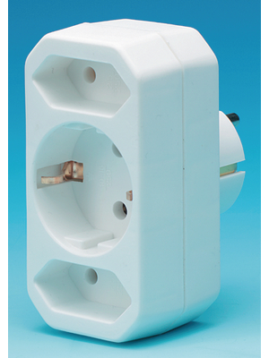 Cixi Donggong - ODL-EBX-1/2A - 3-way socket white, ODL-EBX-1/2A, Cixi Donggong