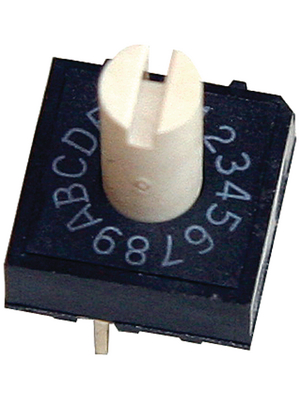 Omron Electronic Components - A6R-101RS - PCB coding switch BCD 4+1, A6R-101RS, Omron Electronic Components