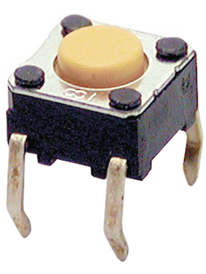 Omron Electronic Components - B3F-1002 - PCB Switch 24 VDC 50 mA Through Hole THT yellow, B3F-1002, Omron Electronic Components