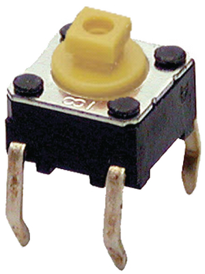 Omron Electronic Components - B3F-1052 - PCB Switch 24 VDC 50 mA Through Hole THT yellow, B3F-1052, Omron Electronic Components
