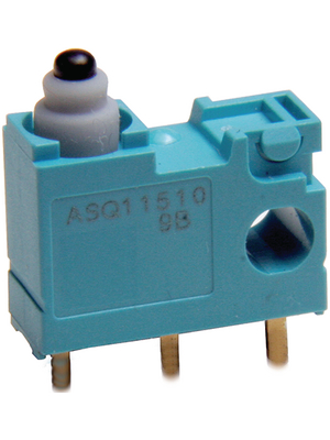 Panasonic - ASQ10220 - Micro switch 0.10 ADC Plunger N/A 1 break contact (NC), ASQ10220, Panasonic