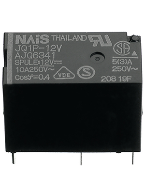Panasonic - JQ1-5V-F - PCB power relay 5 VDC 400 mW, JQ1-5V-F, Panasonic