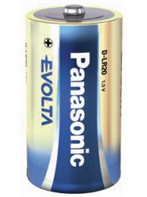 Panasonic Automotive & Industrial Systems - LR20EGE EVOLTA - Primary battery 1.5 V LR20/D Pack of 2 pieces, LR20EGE EVOLTA, Panasonic Automotive & Industrial Systems