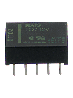 Panasonic - TQ2-5V - Signal relay 5 VDC 178 Ohm 140 mW THD, TQ2-5V, Panasonic